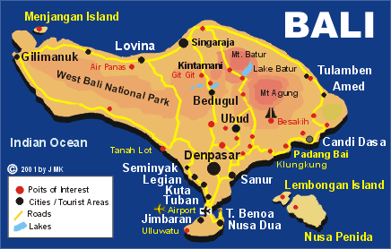 Resultado de imagem para bali mapa